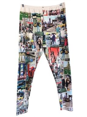 Poliana Plus 3XL NYC New York City Print Leggings 27” Inseam